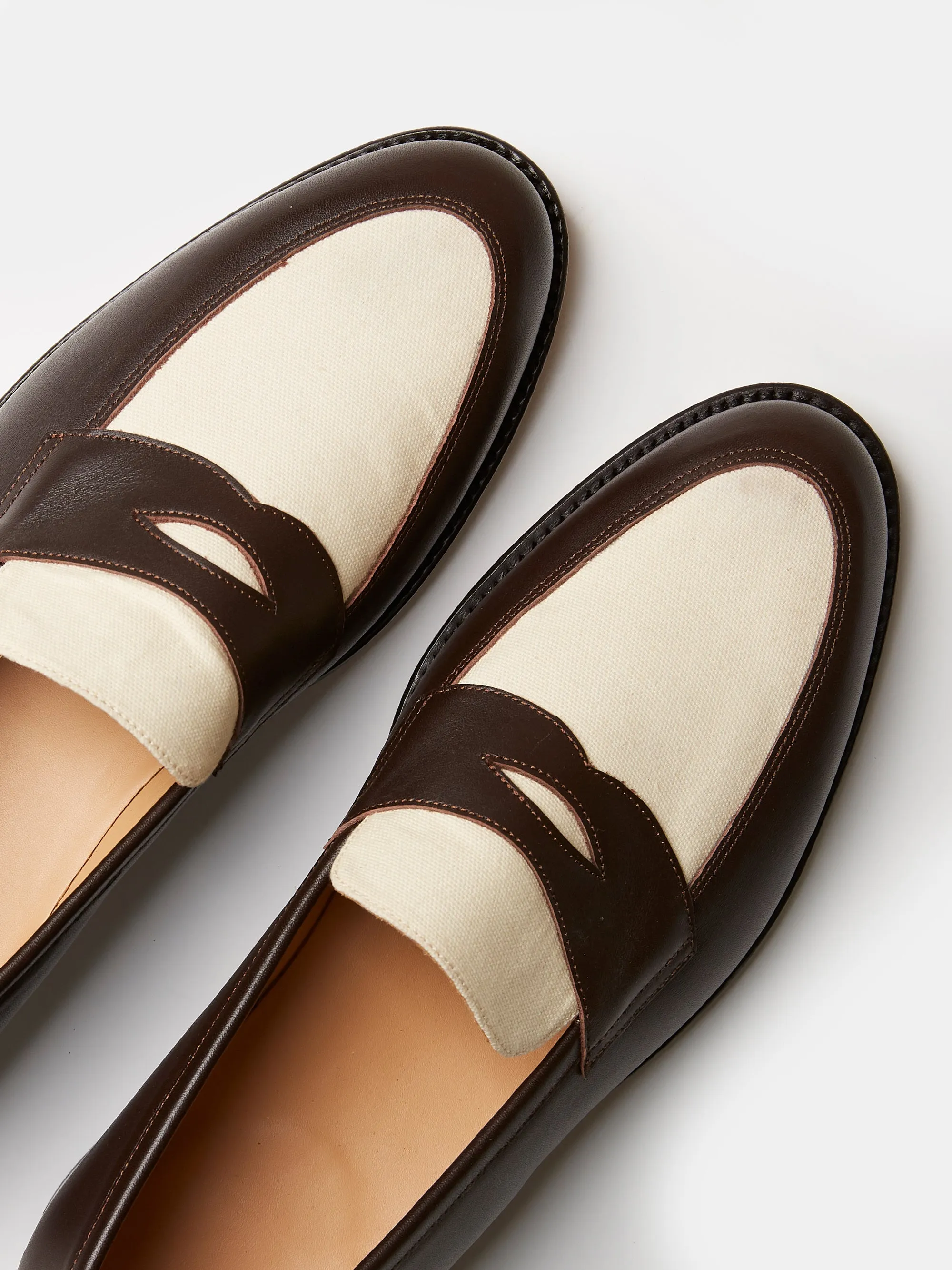 The Spectre Two-Tone Goodyear Welted Penny Loafers