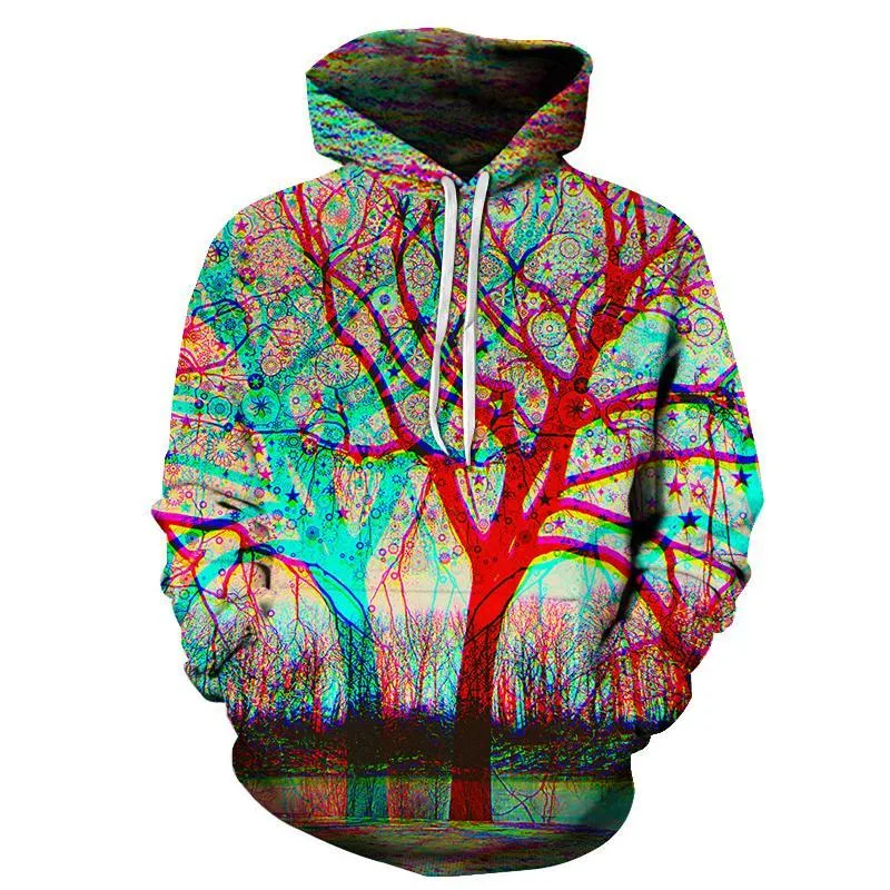 Tree Flower Circles Hoodie