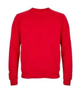 Unisex adult columbia sweatshirt bright red SOLS