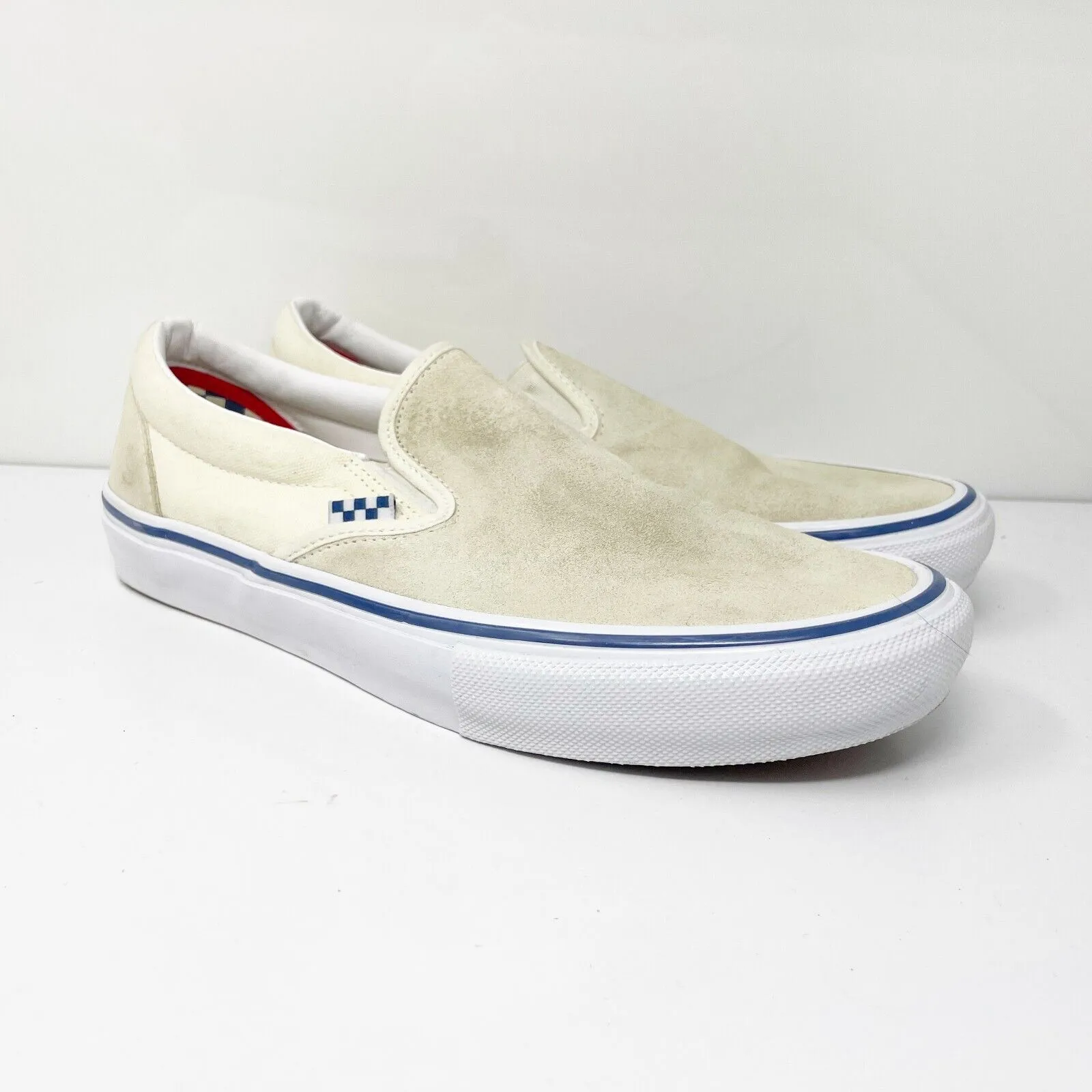 Vans Mens Classic 500714 Ivory Casual Shoes Sneakers Size 11