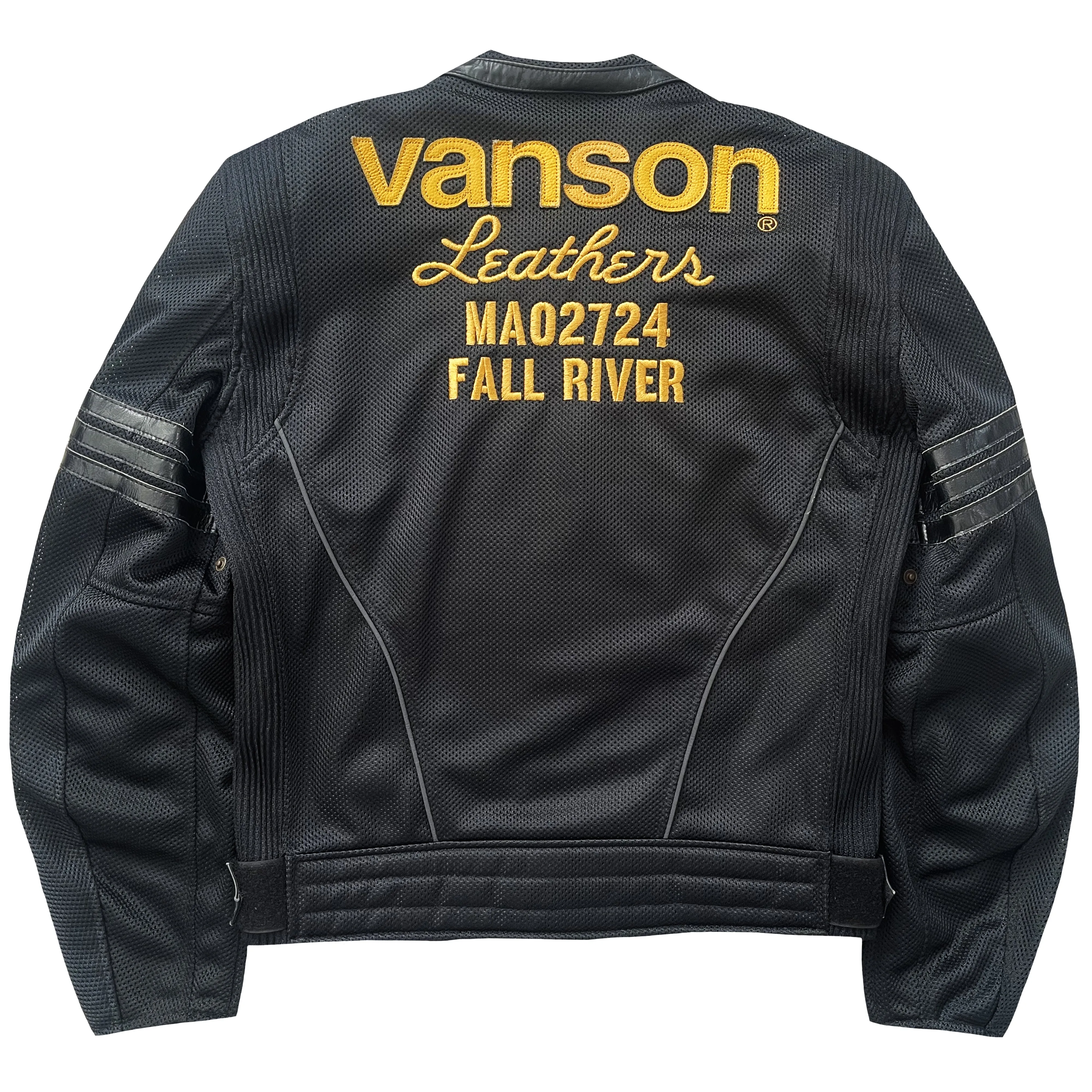 Vanson Leathers Motorcycle Mesh Racer Jacket - L