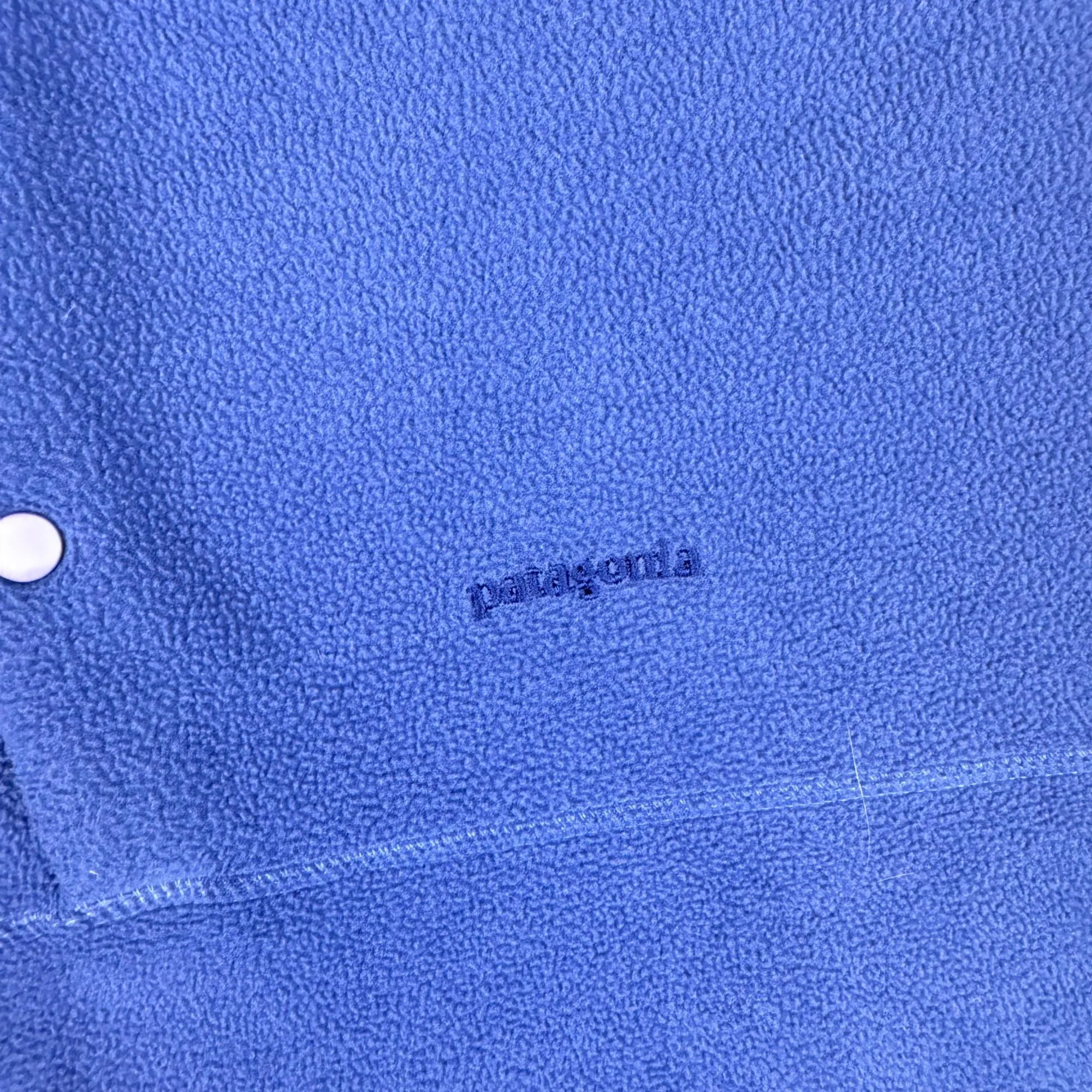 Vintage 90's Patagonia Quarter Button Up Fleece Pullover Blue