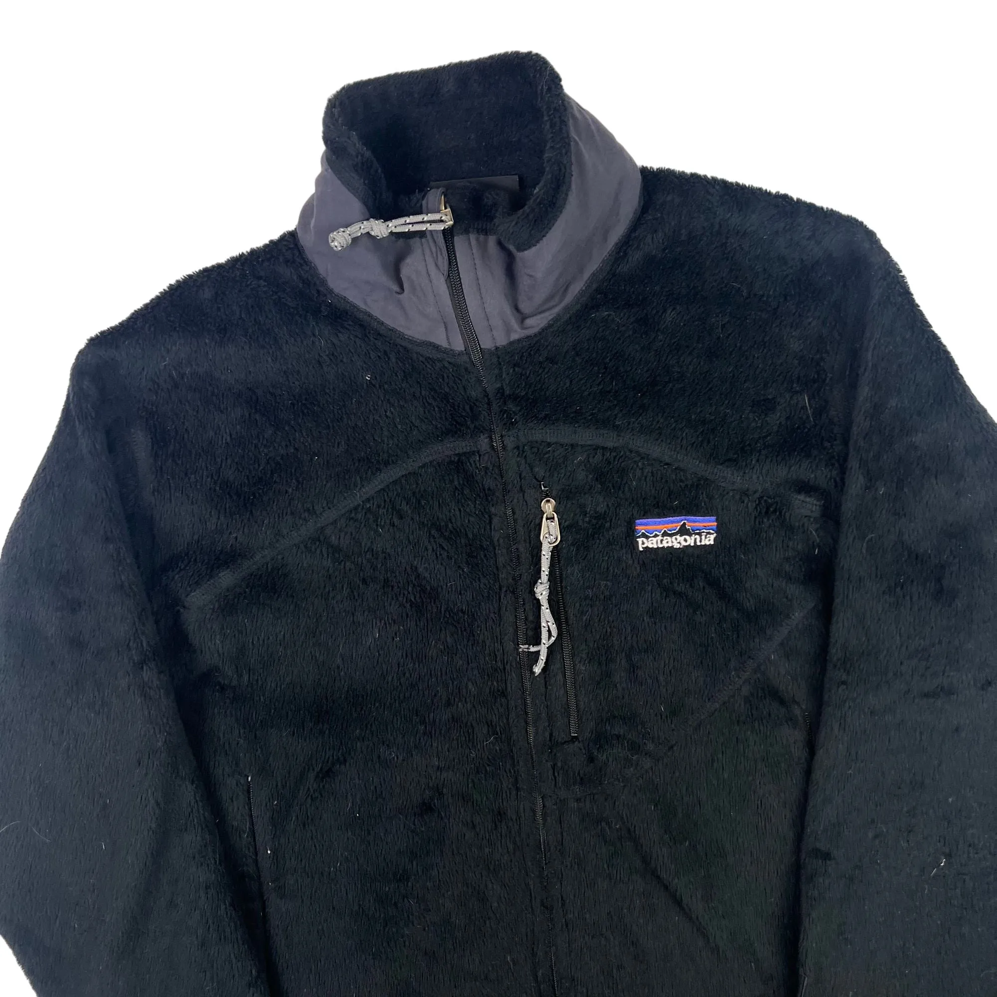 Vintage 90's Patagonia R2 Regulator Full-Zip Fleece Jacket Black Rare