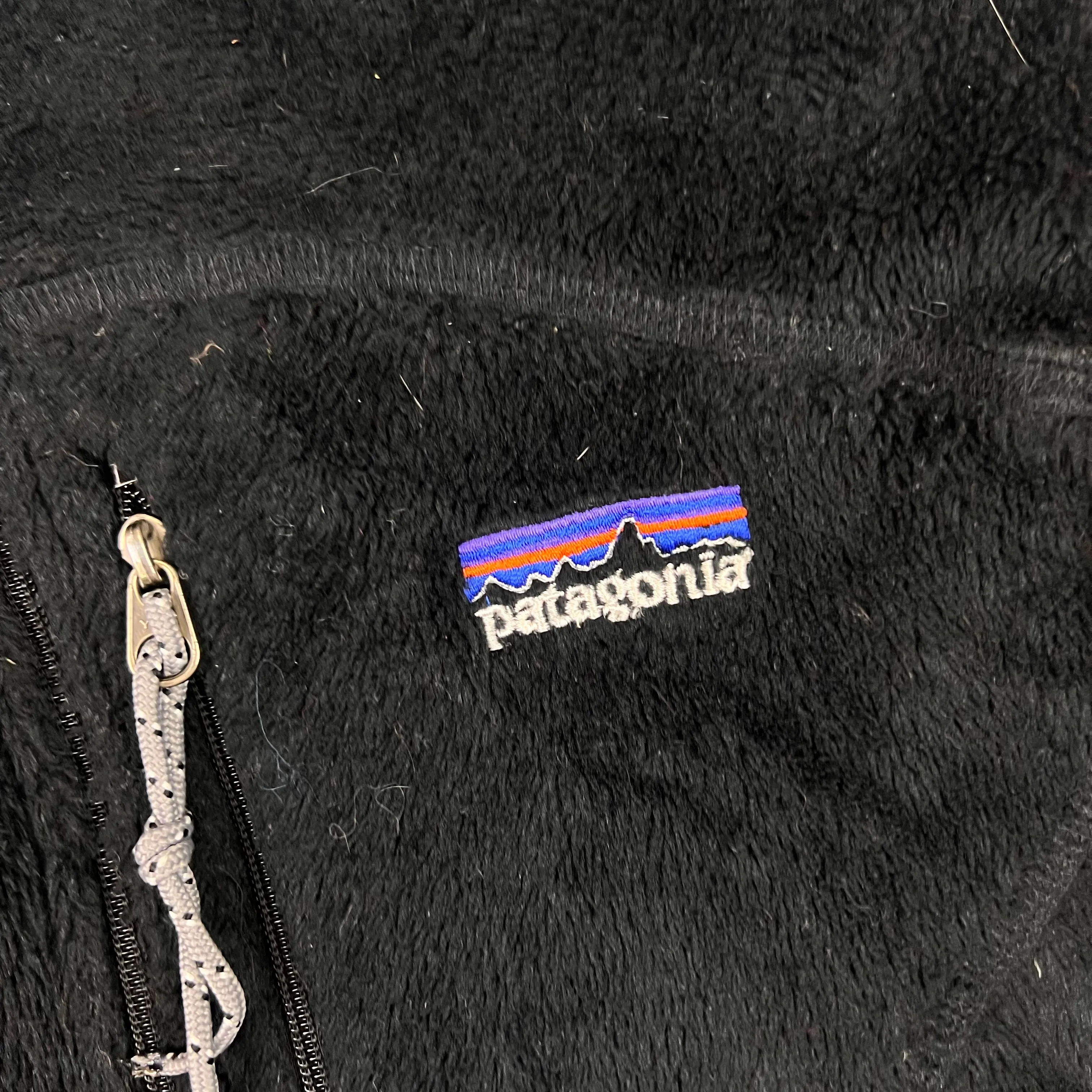 Vintage 90's Patagonia R2 Regulator Full-Zip Fleece Jacket Black Rare