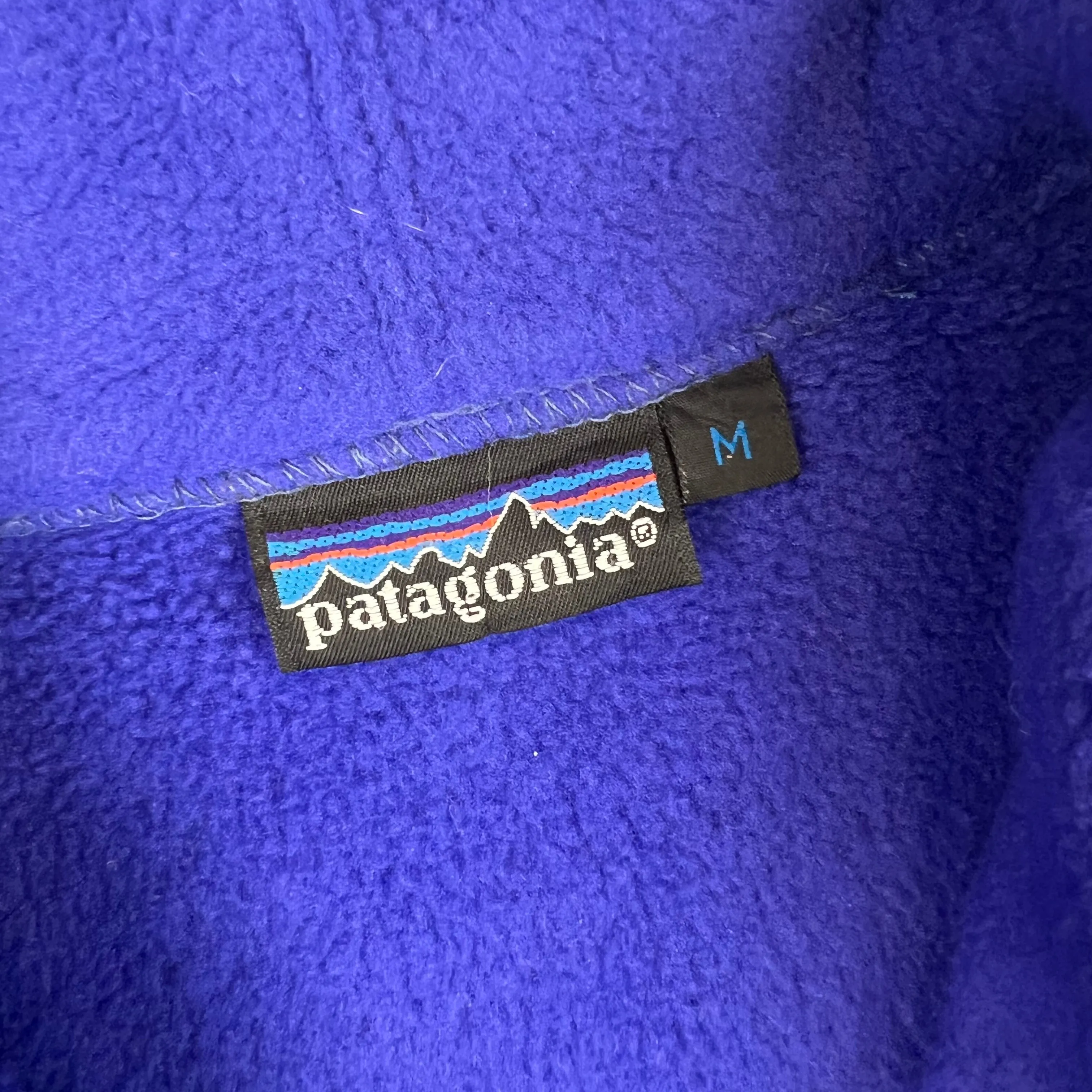 Vintage Patagonia 80's Full-Zip Fleece Blue Rare