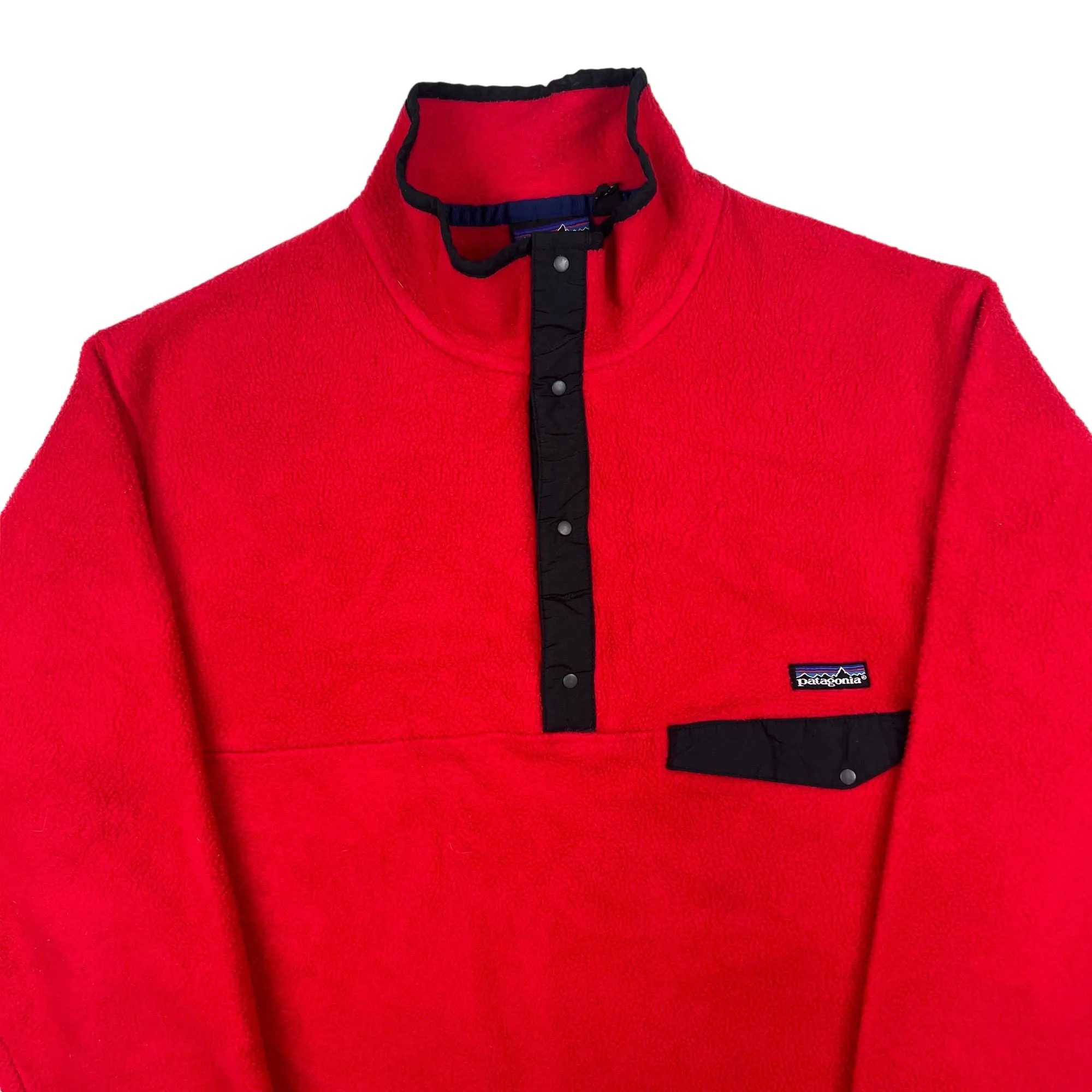 Vintage Patagonia 90s Synchilla Snap-T Fleece Red Made in USA