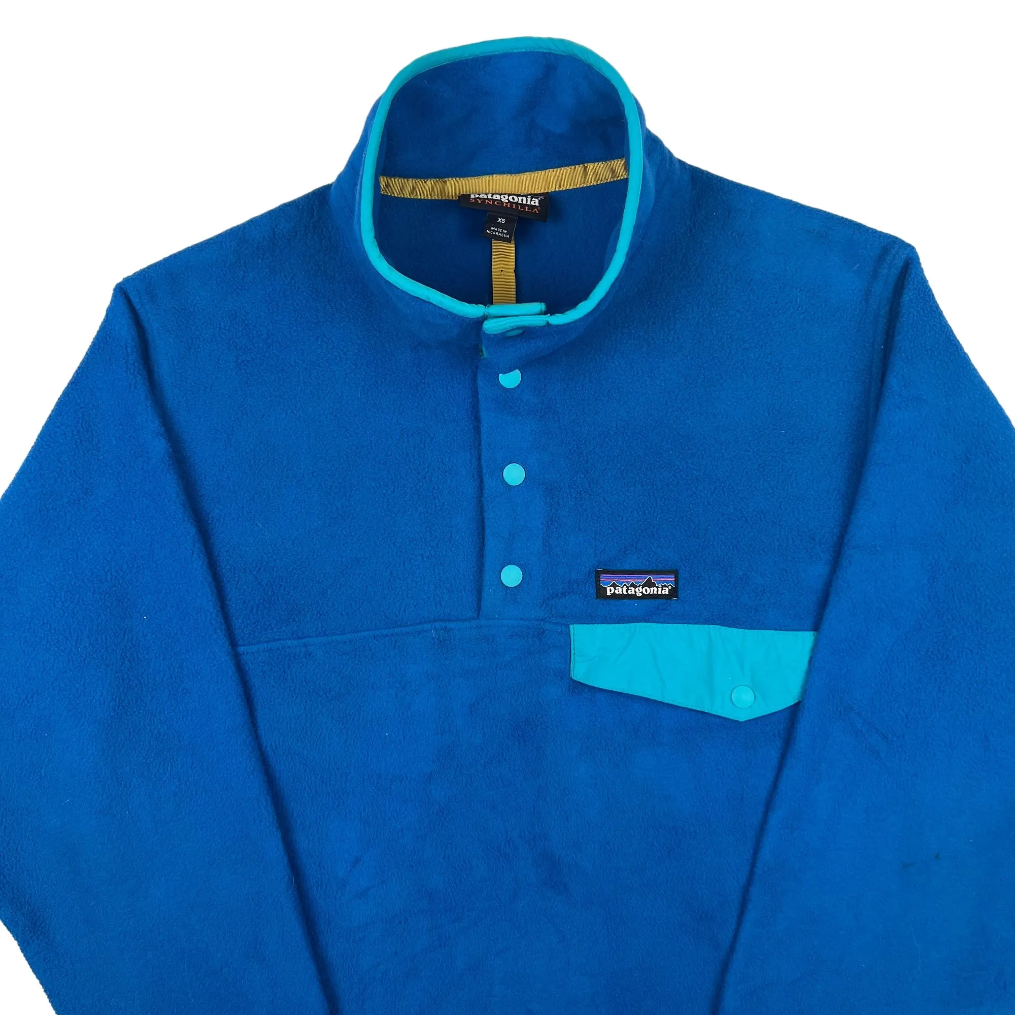 Vintage Patagonia Synchilla Snap-T Fleece Pullover Blue