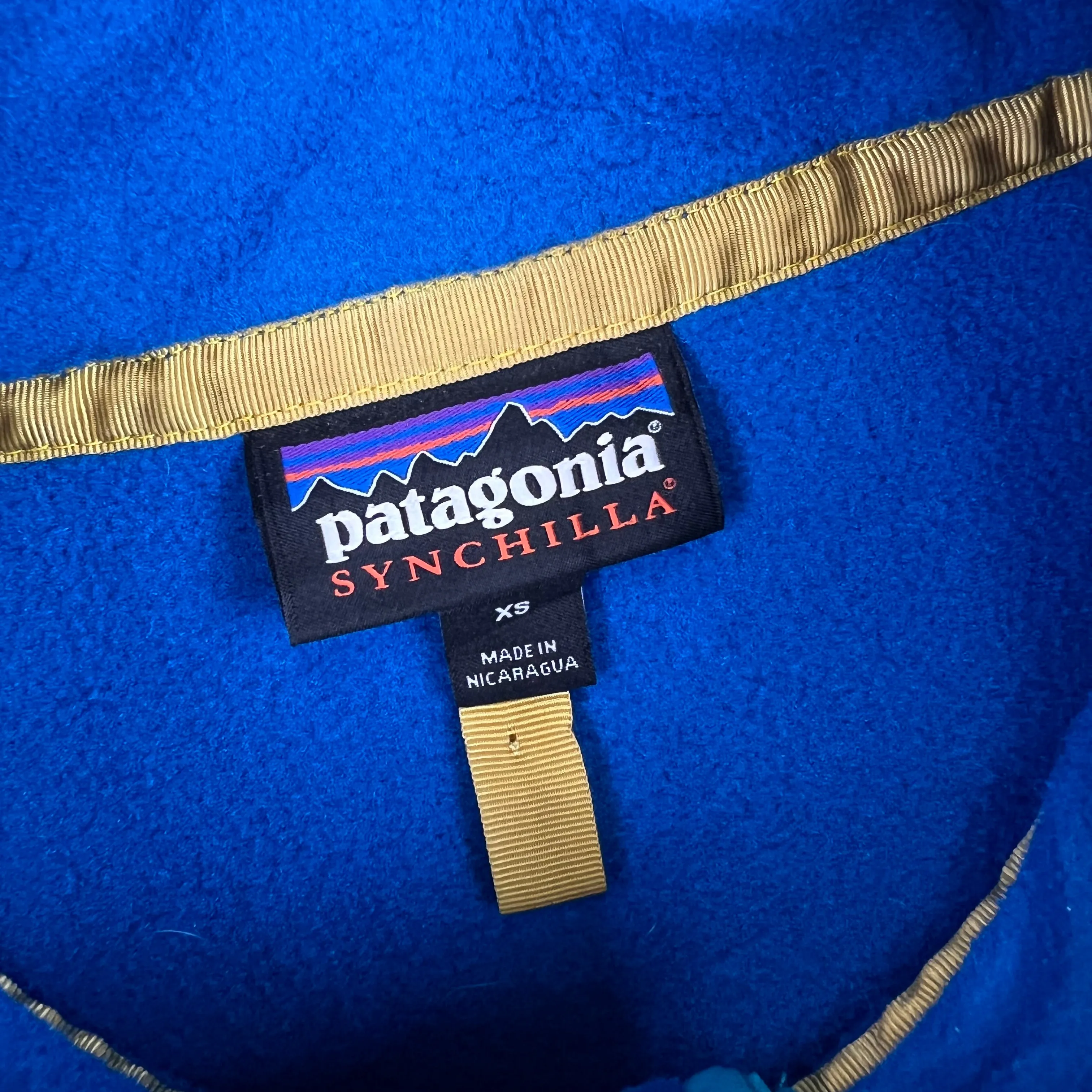 Vintage Patagonia Synchilla Snap-T Fleece Pullover Blue