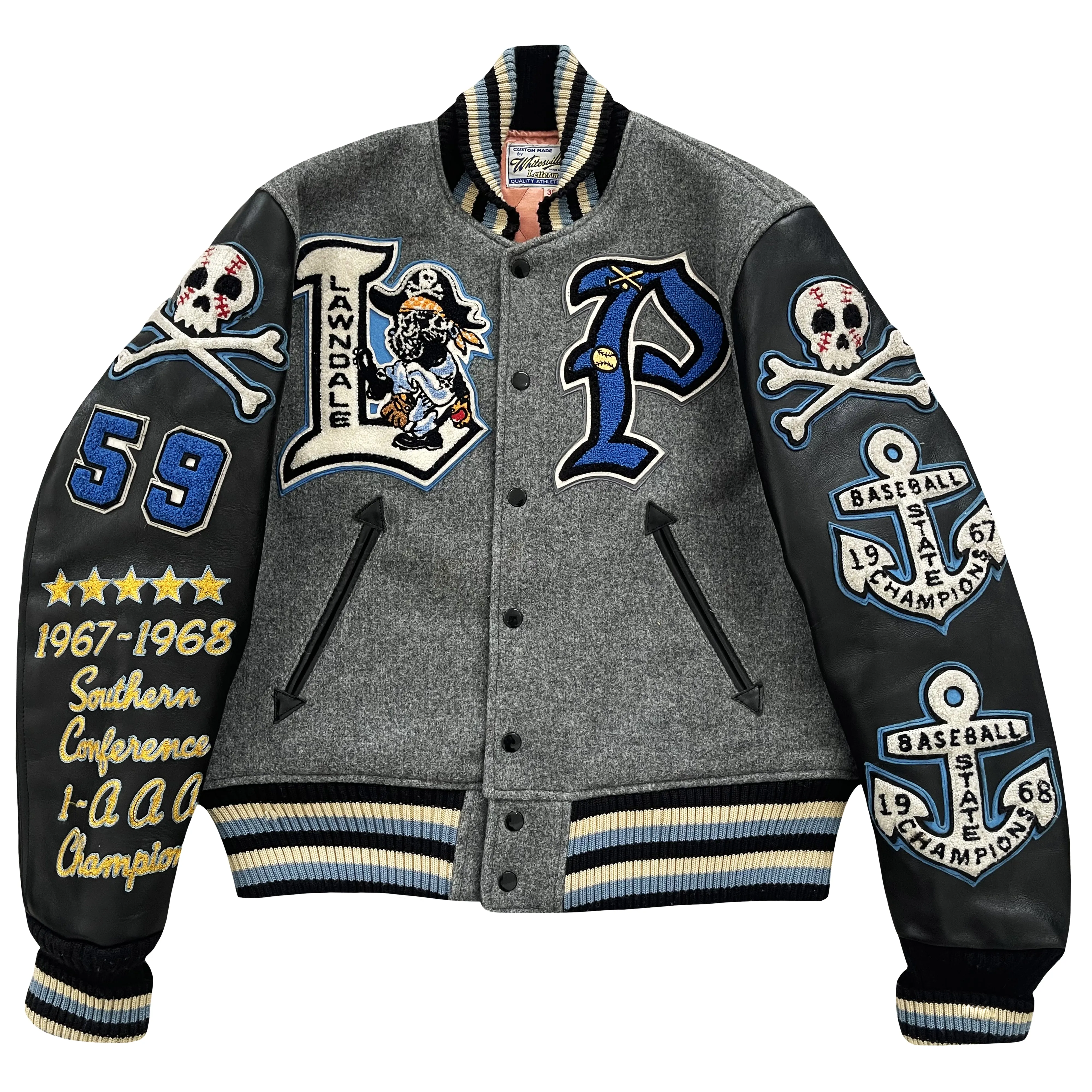 Whitesville Lawndale Pirates Varsity Jacket - M