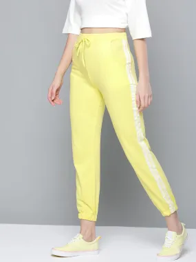 Yellow Double Side Tape Joggers